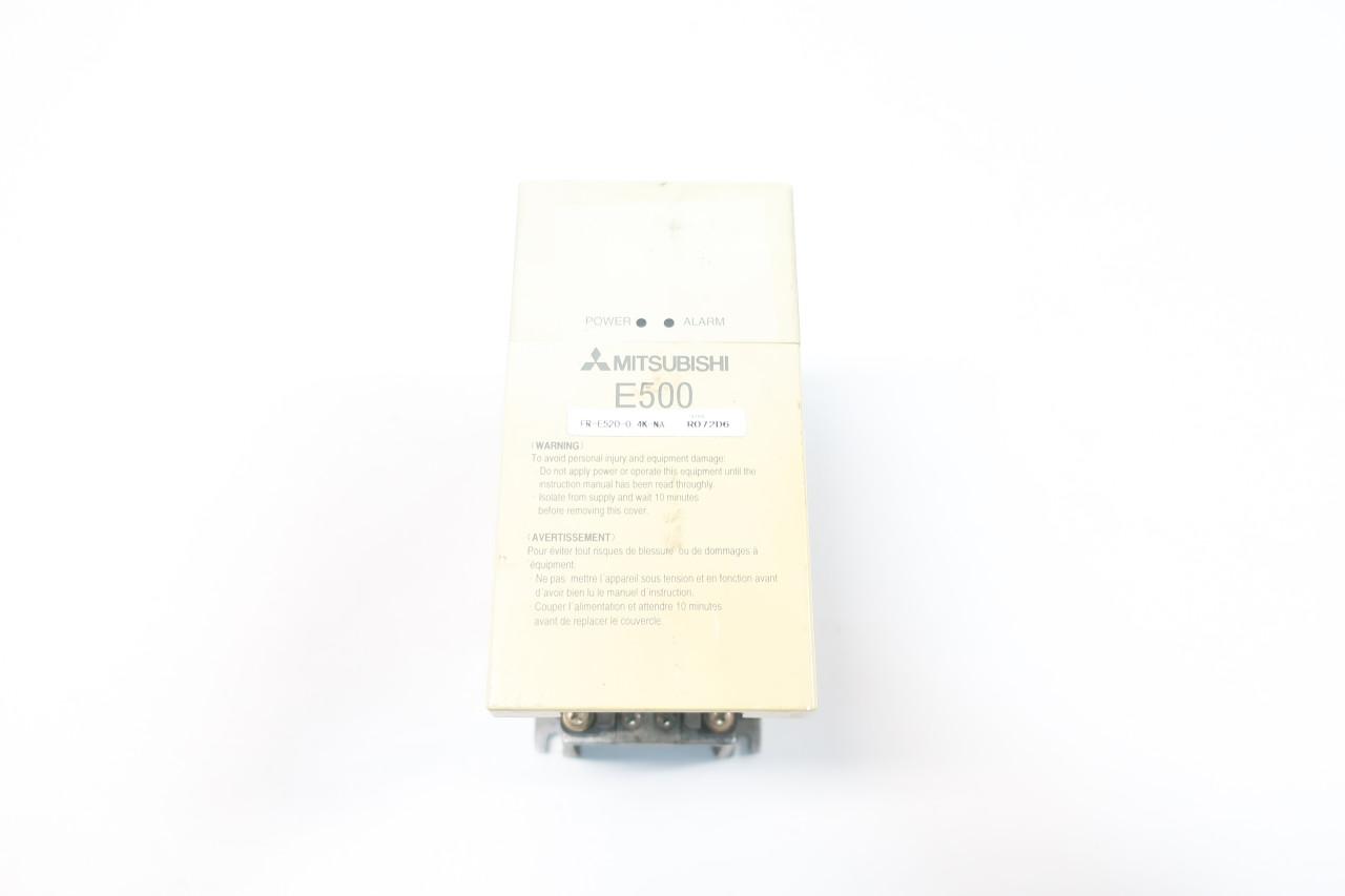 Mitsubishi FR-E520-0.4K-NA Inverter 0.2-400hz 200-240v-ac 1/2hp