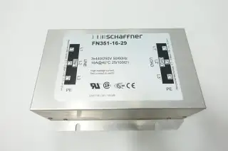 SCHAFFNER FN351-16-29 POWER LINE FILTER 16A AMP 440V-AC