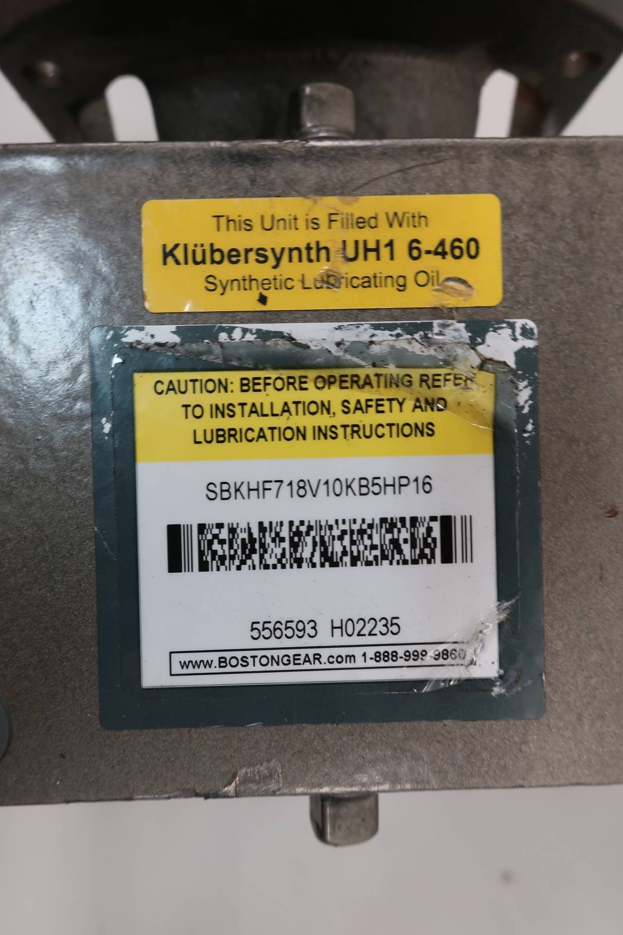 BOSTON GEAR SBKHF718V10KE5HP16 BOST-KLEEN 10:1 Gear Reducer BOSTON GEAR SBKHF718V10KE5HP16 BOST-KLEEN 10:1 Gear Reducer