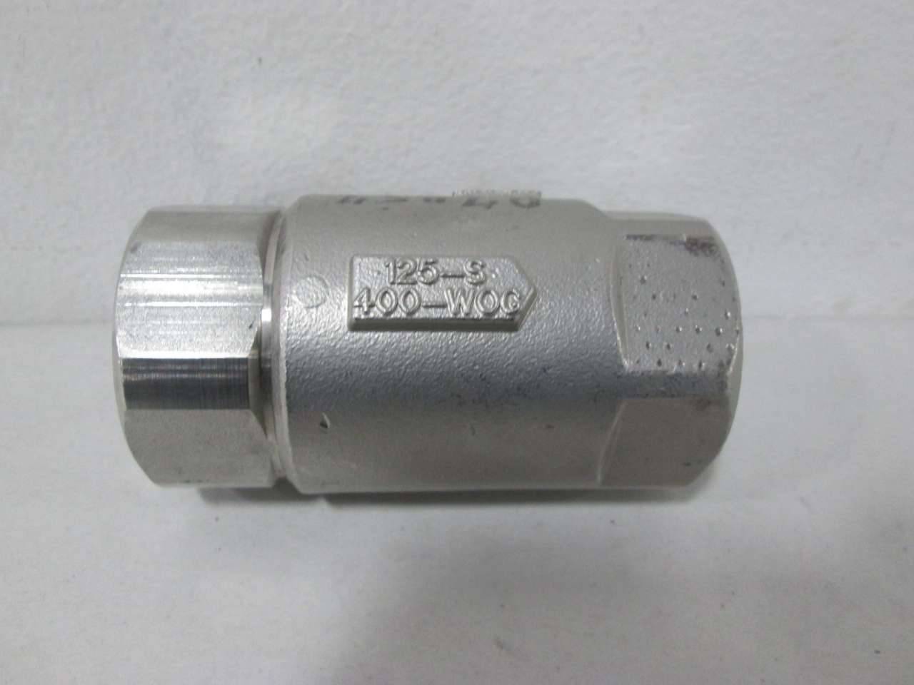 Details about / C11 S//S Check Valve 1//2/" FNPT 125-S 400 WOG CF8M Removed From New Equipment New