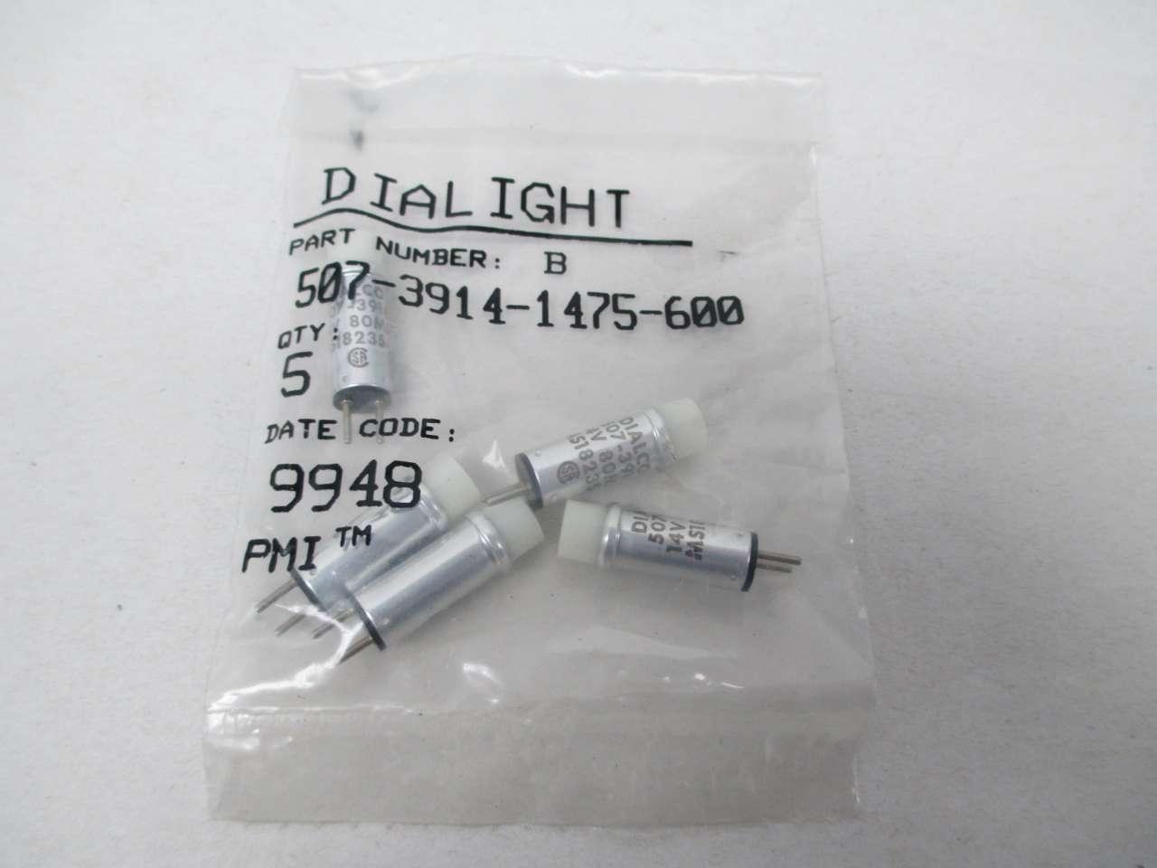 DIALCO  # 507-3914 Lot 64 14V 80 ma TESTED Made in USA 4 Data Lights 