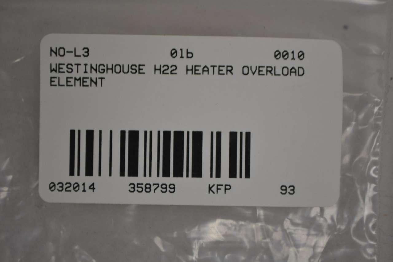 H22 Westinghouse Heater Element NEW NO BOX 