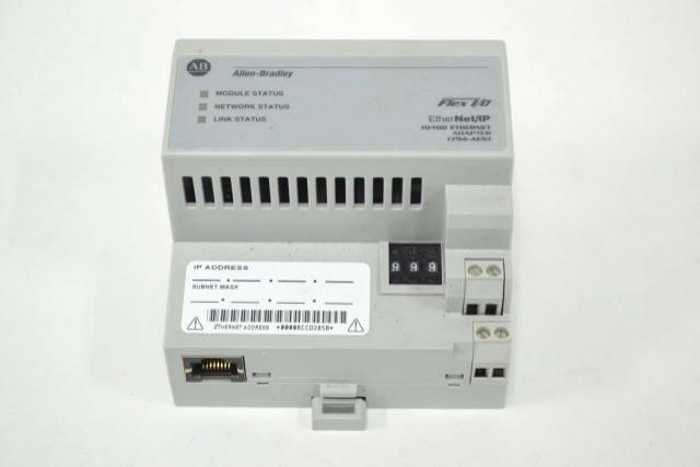 ALLEN BRADLEY 1794-AENT FLEX I/O ETHERNET/IP 10/100 ADAPTER I/O MODULE ...
