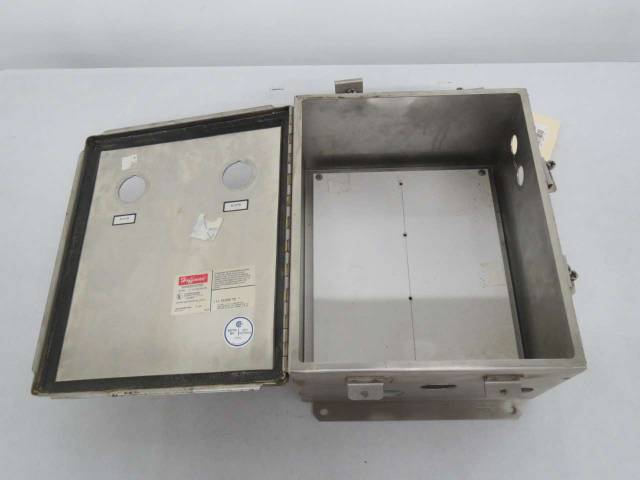 HOFFMAN A-12106CHNFSS BOX STAINLESS 12X10X6 IN ELECTRICAL ENCLOSURE B364048