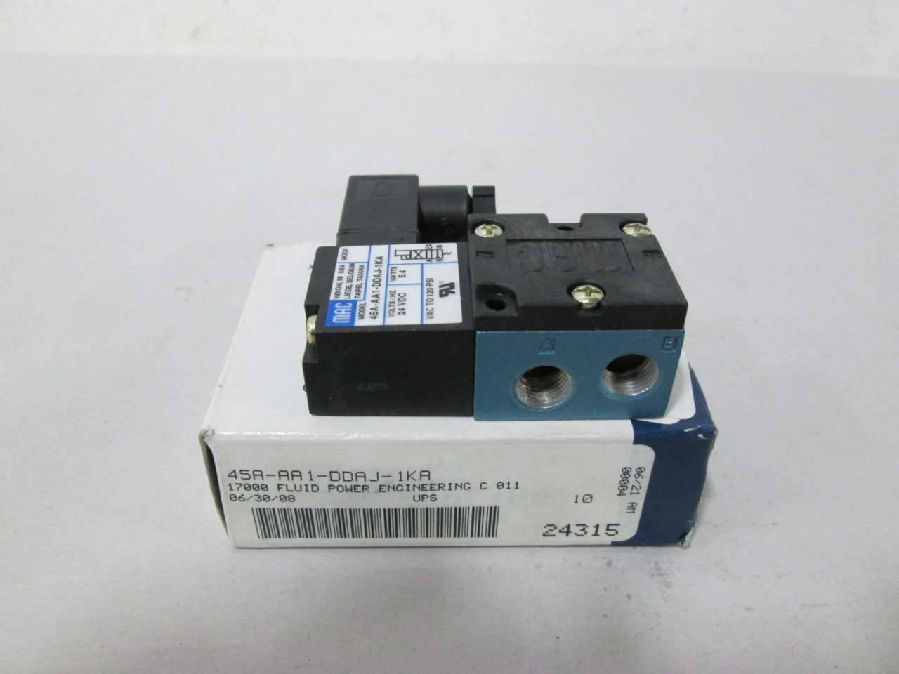 Mac 45a 1 Ddaj 1ka 24v Dc 1 8 In Npt Solenoid Valve D Mac 45a 1 Ddaj 1ka 24v Dc 1 8 In Npt Solenoid Valve D
