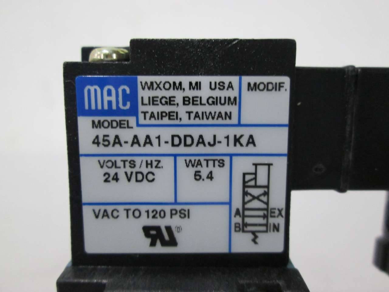 Mac 45a 1 Ddaj 1ka 24v Dc 1 8 In Npt Solenoid Valve D Mac 45a 1 Ddaj 1ka 24v Dc 1 8 In Npt Solenoid Valve D