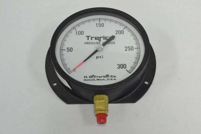 TRERICE 52-2221 PRESSURE 0-300PSI 6 IN 1/4 IN NPT GAUGE B365725