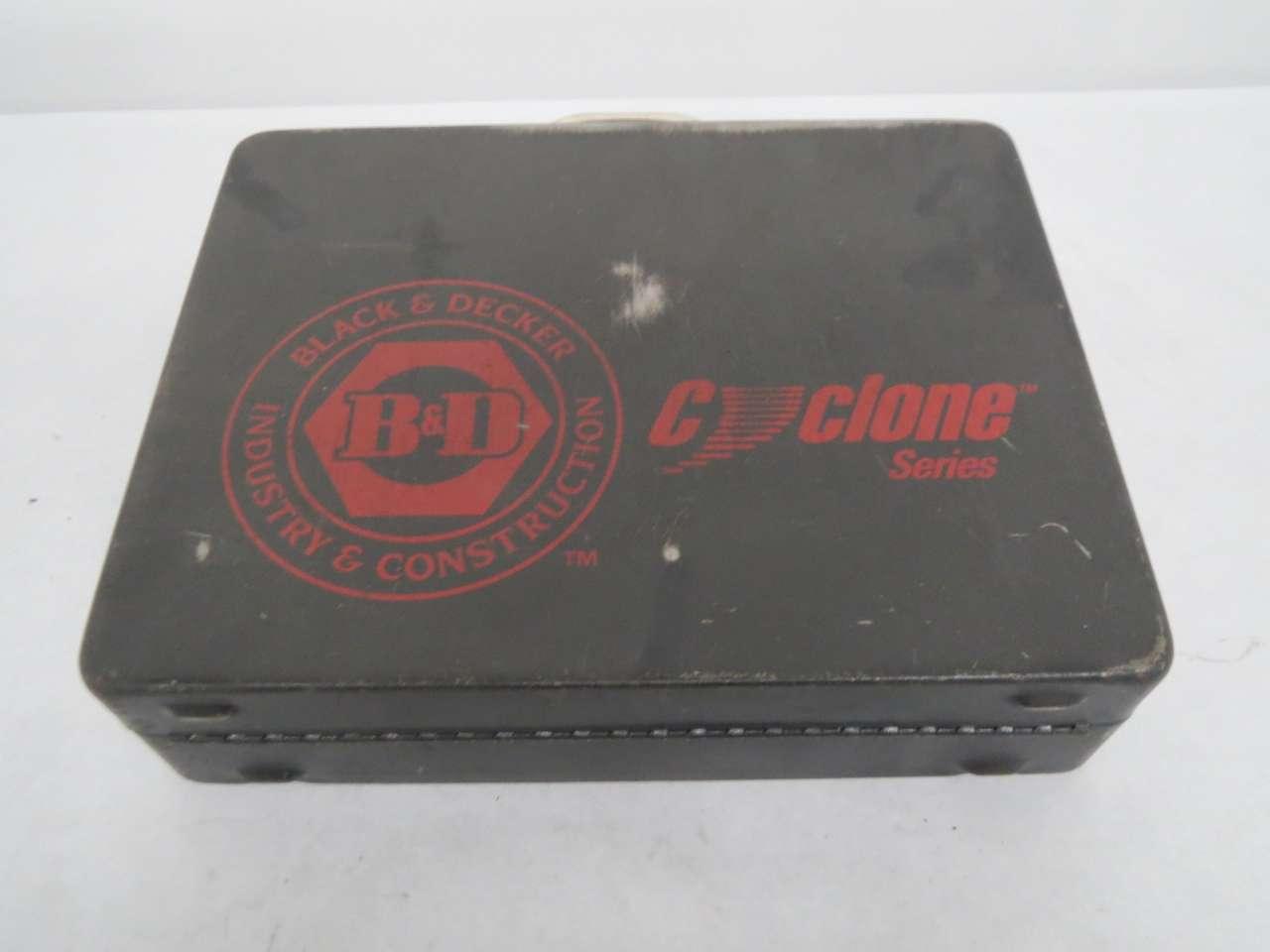 Black Decker Cyclone Series Industry Construction Tool Box B366391