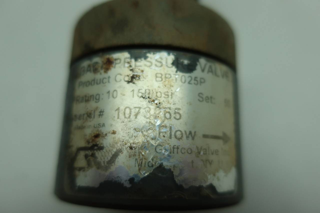 Electrical & Test Equipment Business & Industrial Griffco Back Pressure