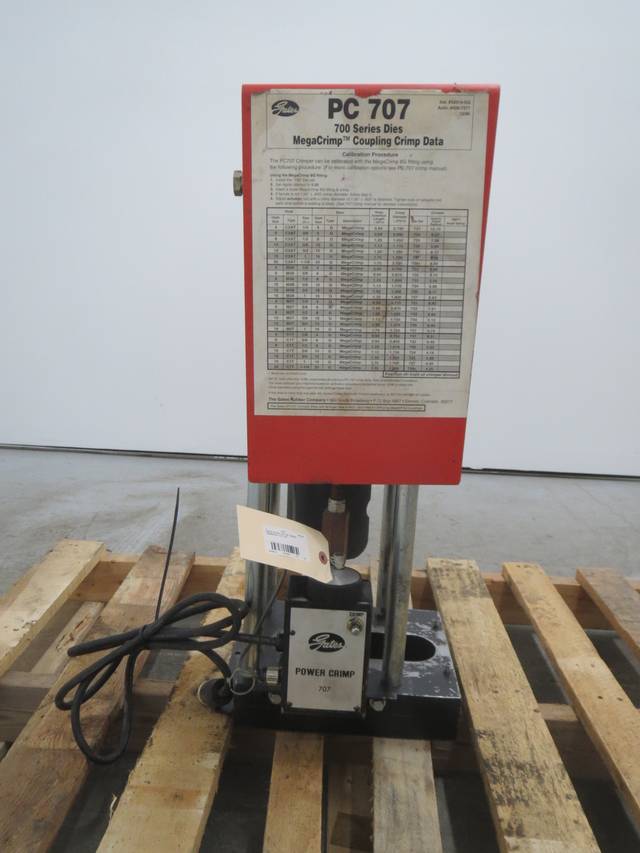 GATES PC707 MEGACRIMP 700SERIES HYDRAULIC HOSE PRESS CRIMPER B370301