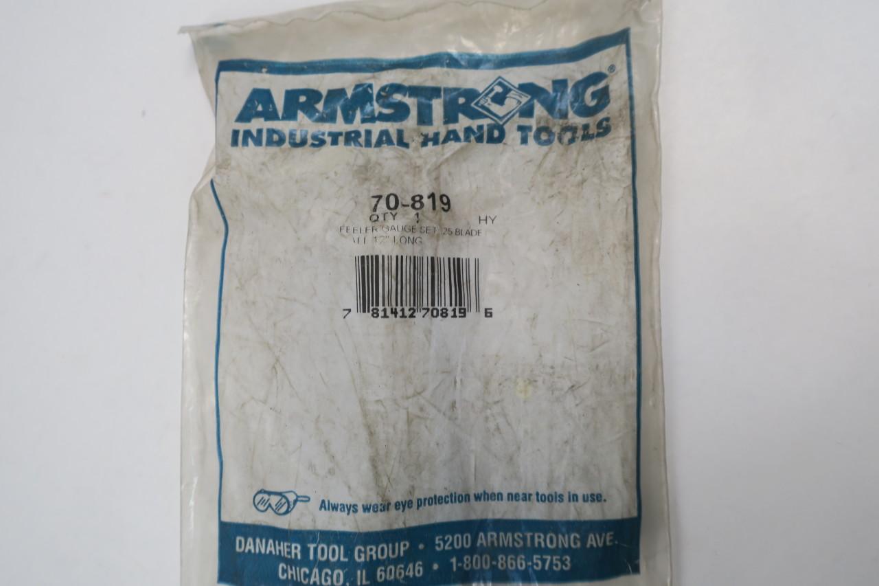 Details about   New Armstrong Feeler Gauge Set 25 Blade 70-819 