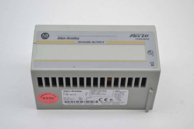 ALLEN BRADLEY 1794-OE12 FLEX I/O BLOCK ANALOG OUTPUT MODULE SER A B375334