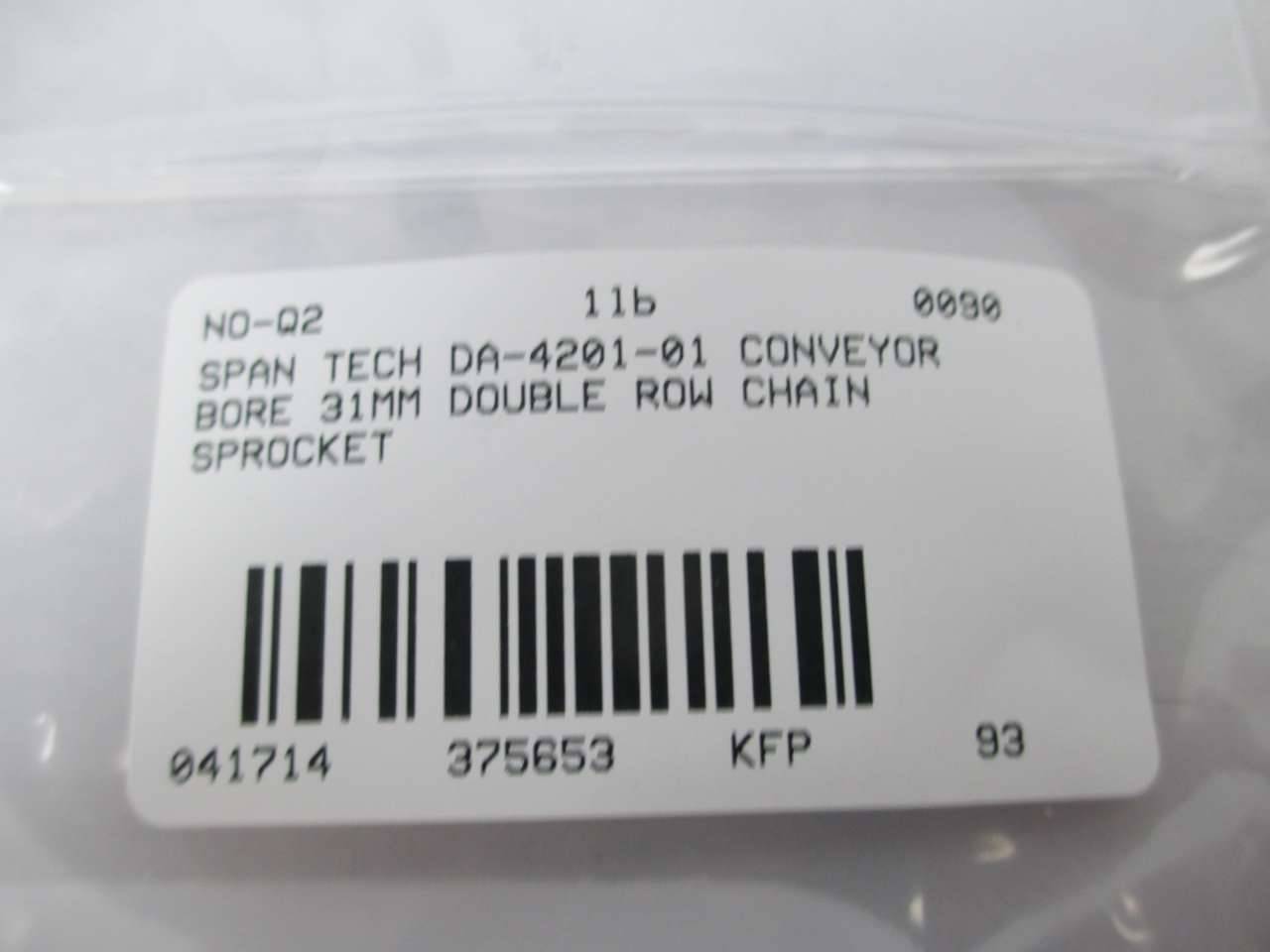 Details about  / SPAN TECH DA4201-01 Double Row Sprocket DA 4201-01 25mm Pitch 31mm Bore