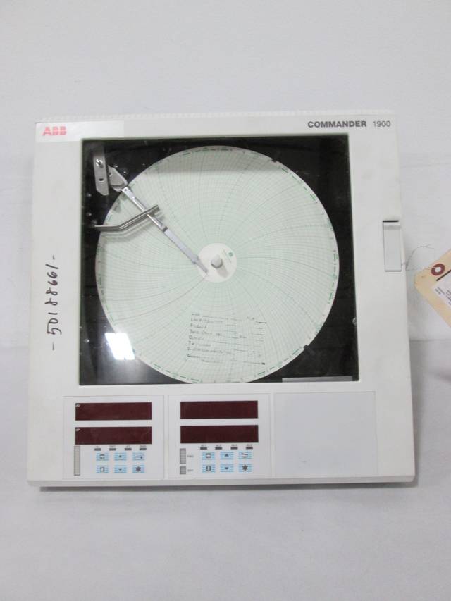 ABB 1952RAA01100090STD COMMANDER 1900 CHART RECORDER D378060