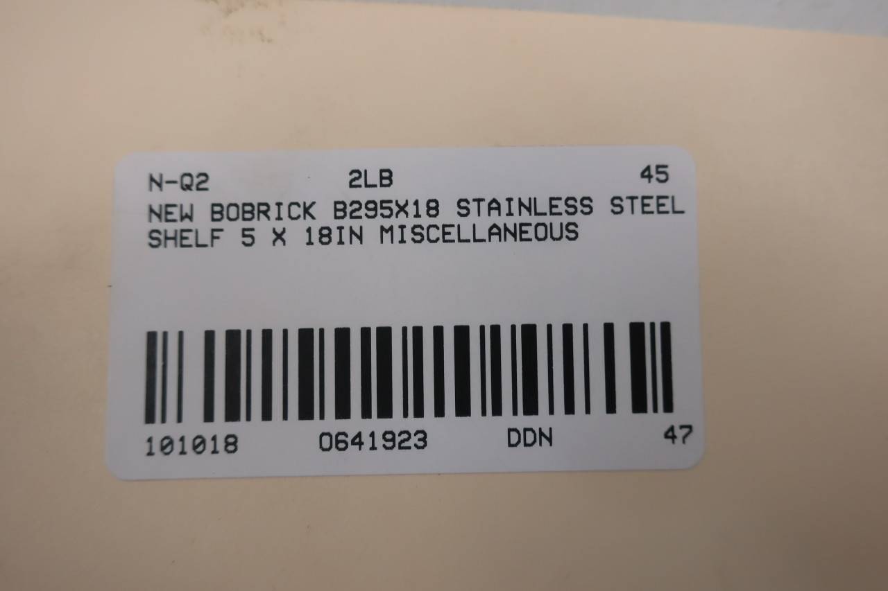 Bobrick B-295x18 Stainless Steel Shelf