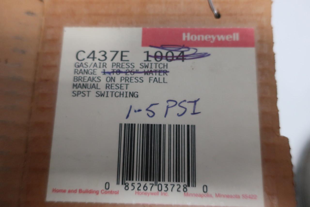 New Honeywell C437E 1012 Gas/ Air Press Switch