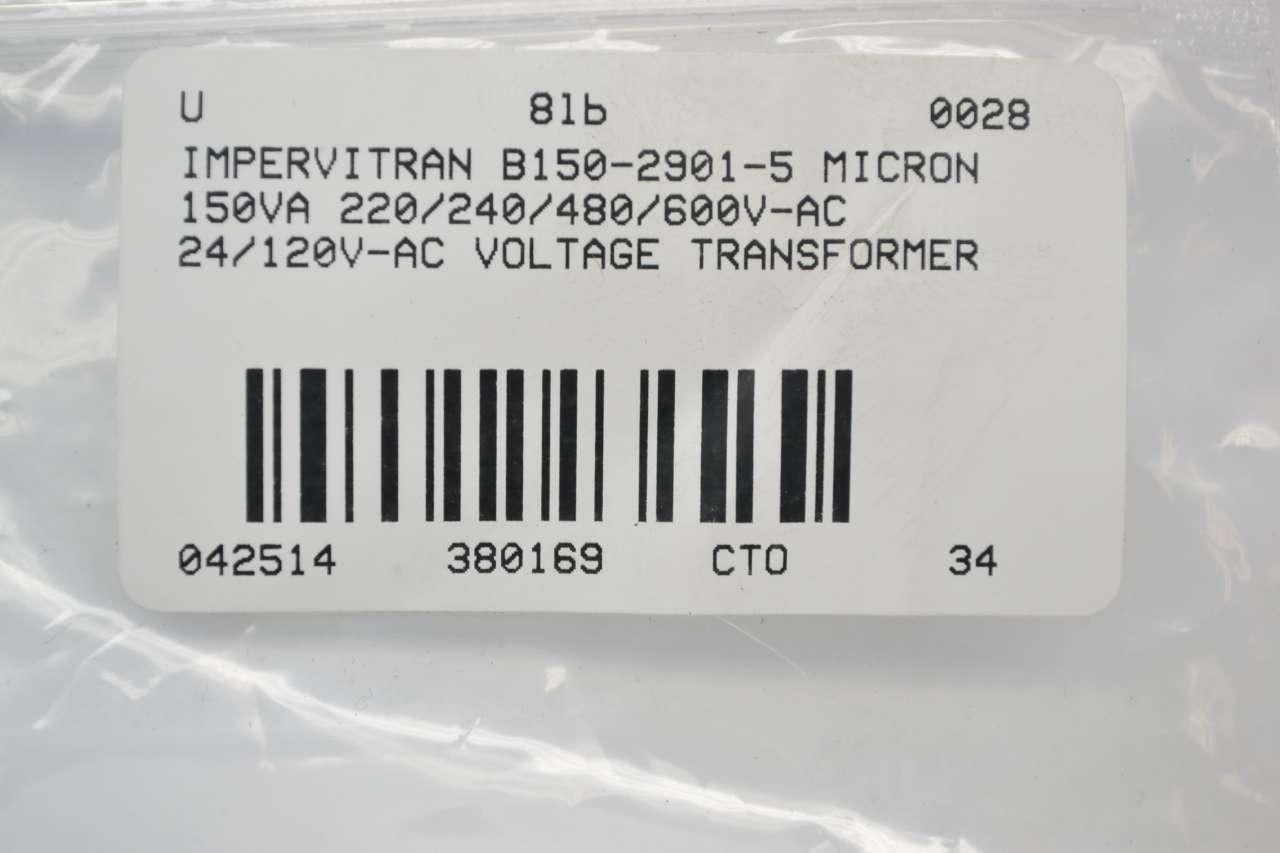 Details about   B 150-2901 TRANFORMER IMPERVITRAN 150 VA 