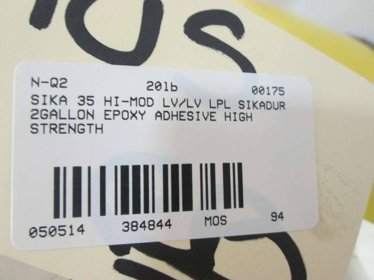 Sika 35 Hi-mod Lv/lv Lpl Sikadur Approximately 1gal Epoxy Adhesive D384867