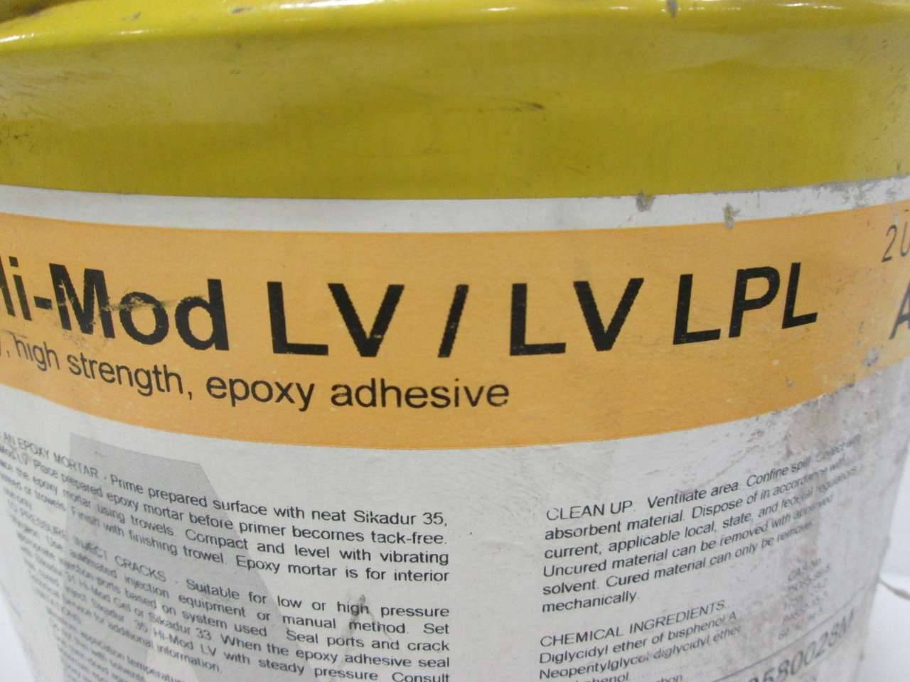 Sika 35 HI-MOD LV/LV LPL A Sikadur Approx 1.5gal Epoxy Adhesive D384854
