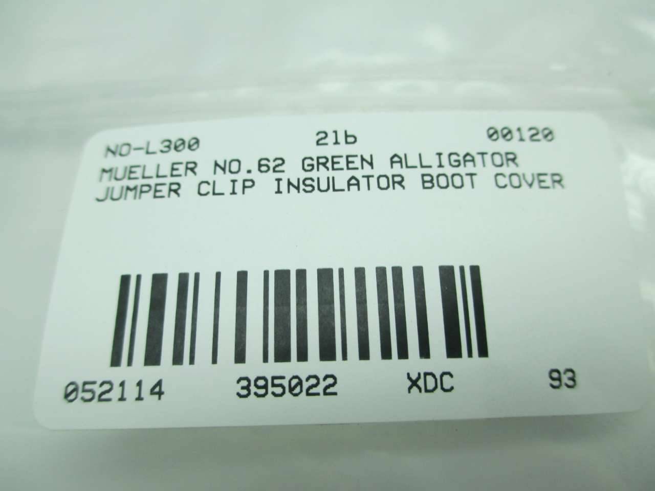 Lot 300 New Mueller BU-62-5 Green Alligator Jumper Clip Insulator Boot  D395022