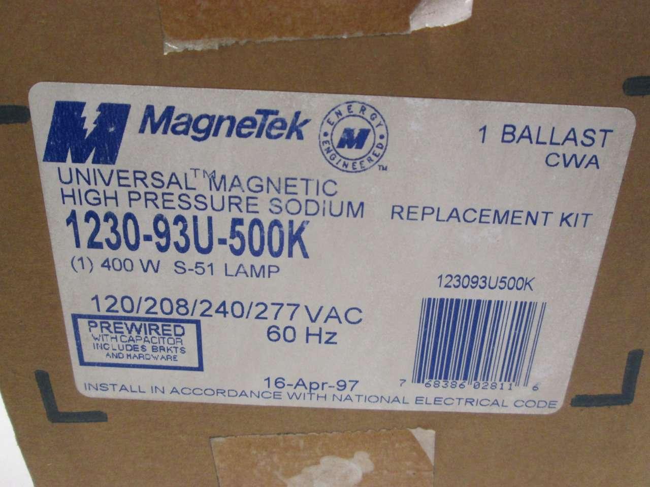 New MagneTek 1230-93U-500K 120-277V 400W Ballast Kit 