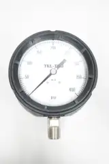 TEL-TRU 4510SR2L IF2A 4 PRESSURE GAUGE 4-1/2IN 0-400PSI 1/2IN NPT