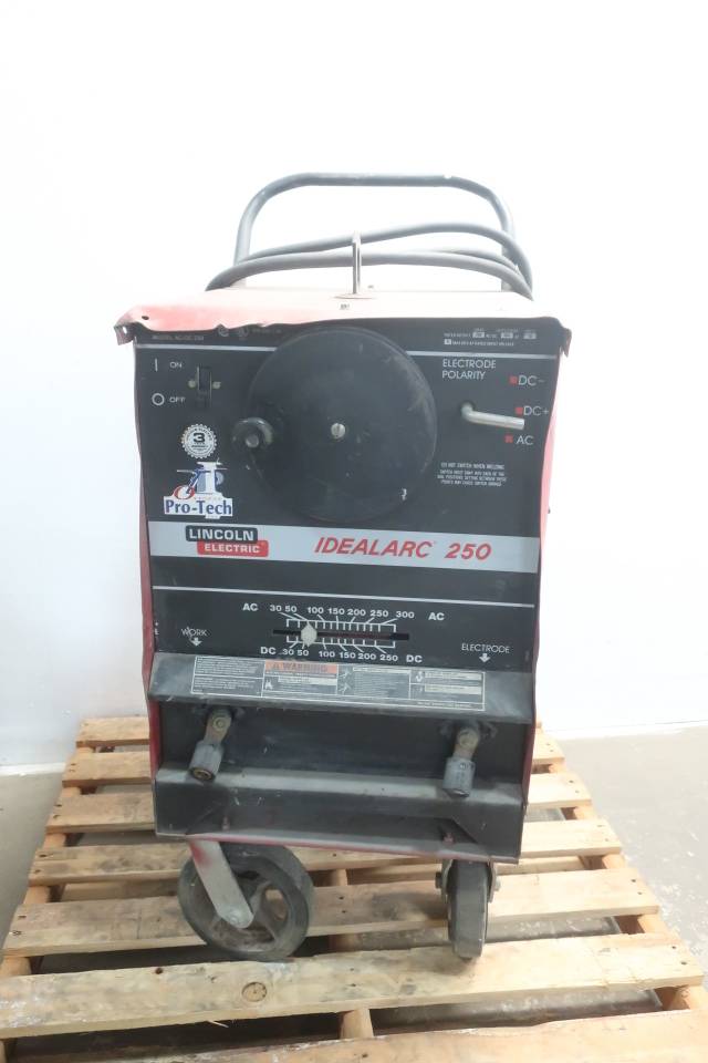 LINCOLN AC/DC250 IDEALARC 250 STICK WELDER 250A AMP 1PH 460VAC