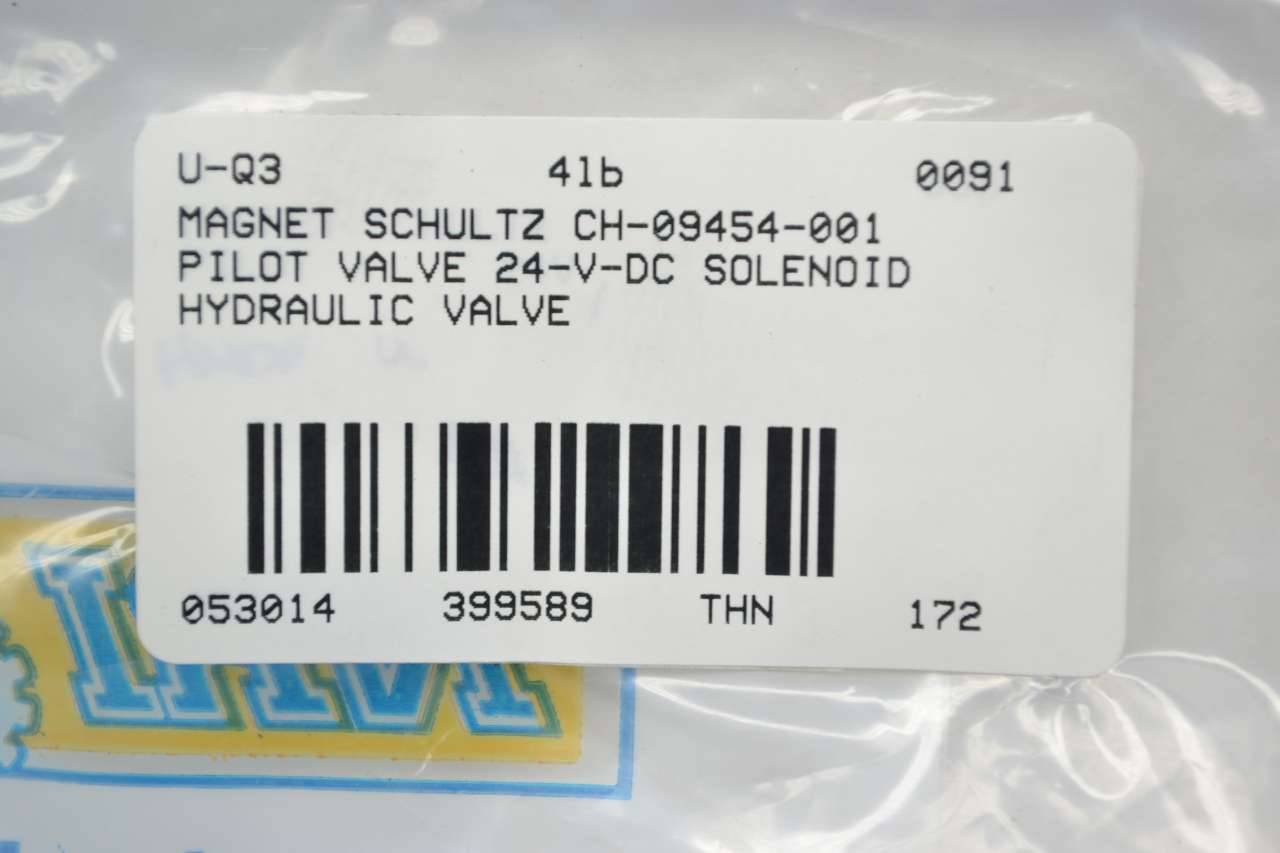 Magnet Schultz CH-09454-001 Pilot Valve 24-v-dc Solenoid Hydraulic Valve  B399589
