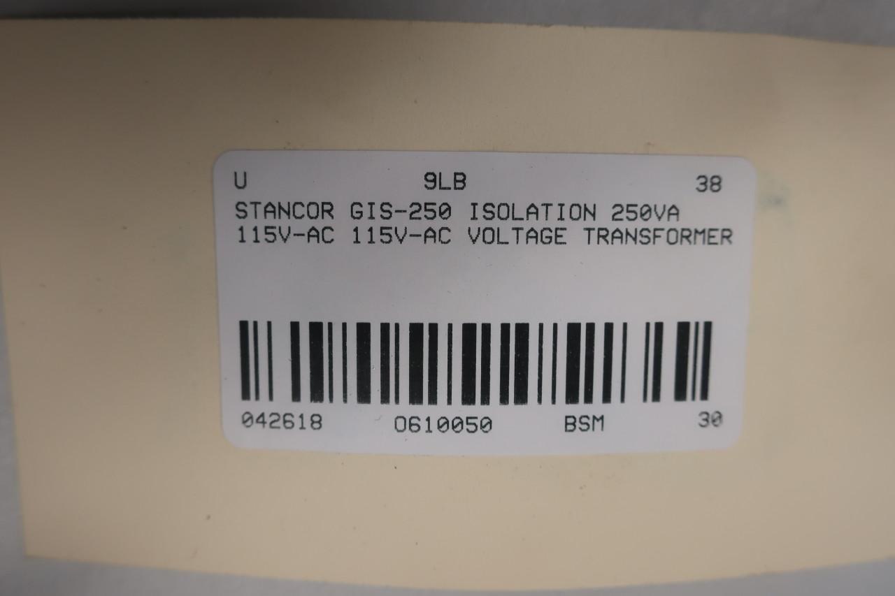 Multiples Stancor Gis-250 Isolation Voltage Transformer 250va 115v-ac for sale online 