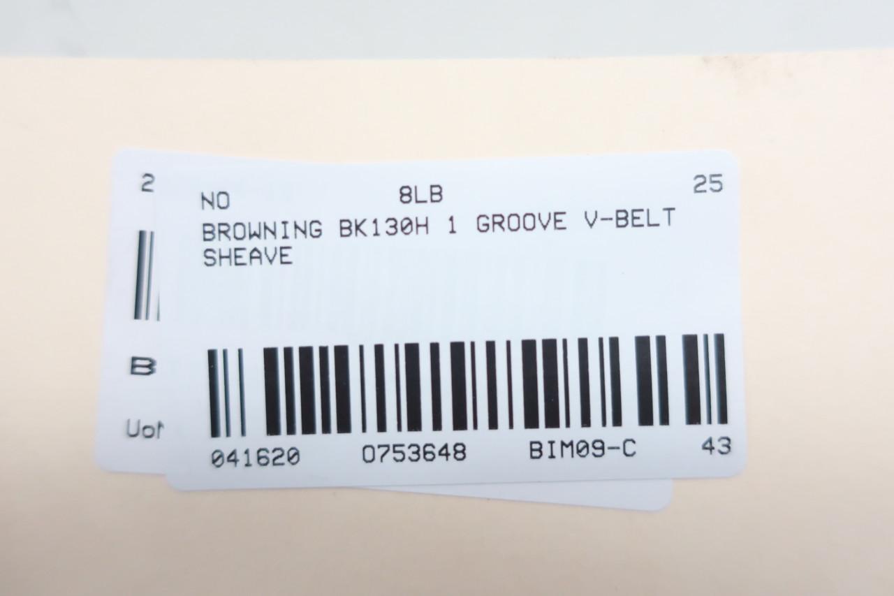 Browning BK130H 1 Groove V-belt Sheave 