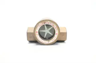 WE ANDERSON 100 MIDWEST SIGHT FLOW INDICATOR 125PSI WHEEL BRONZE THREADED 1/2IN