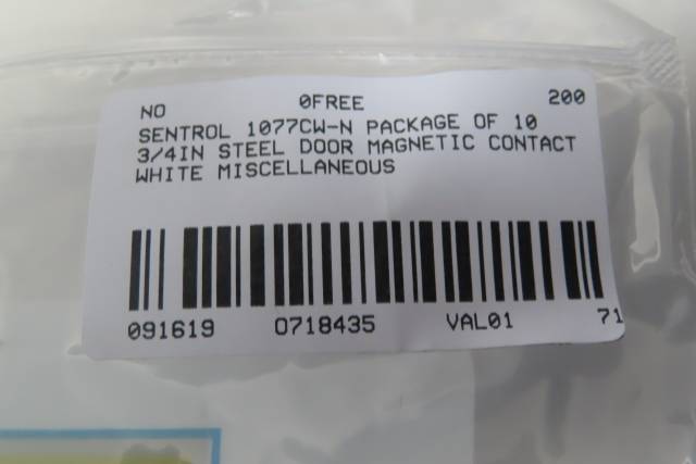 Lot Of 10 Sentrol 1077cw N White Magnetic Door Contact 3 4in