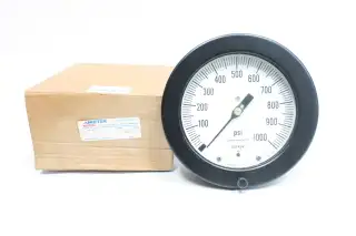 AMETEK 1903 132554 PRESSURE GAUGE 4-1/2IN 0-1000PSI 1/2IN NPT