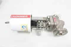 FLOWSERVE MK 1 VALTEK PNEUMATIC STAINLESS FLANGED GLOBE VALVE 1IN 150