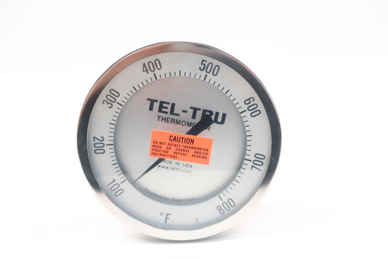 Tel-tru AA575R Bimetal Thermometer 4in 12in 0-200c 1/2in NPT 42100478 