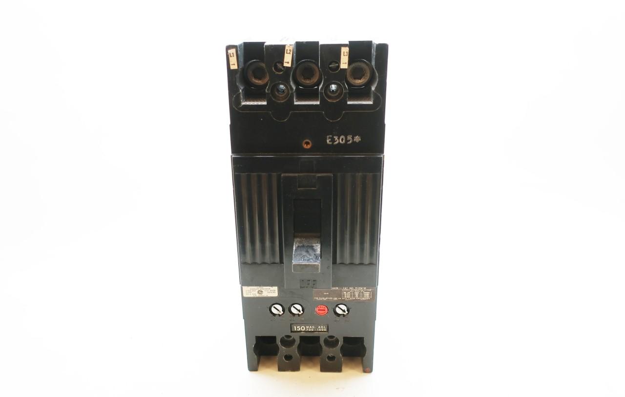 GE TFJ236150 150-Amp 3-Pole 600-Volt Circuit Breaker 150A 3P 600V 