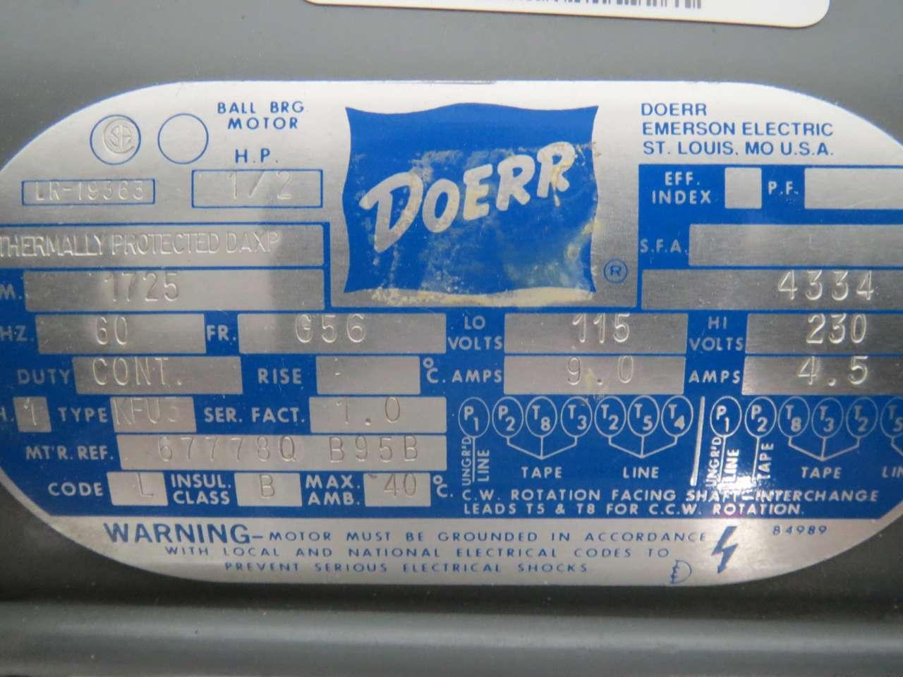 doerr motor lr22132 manual