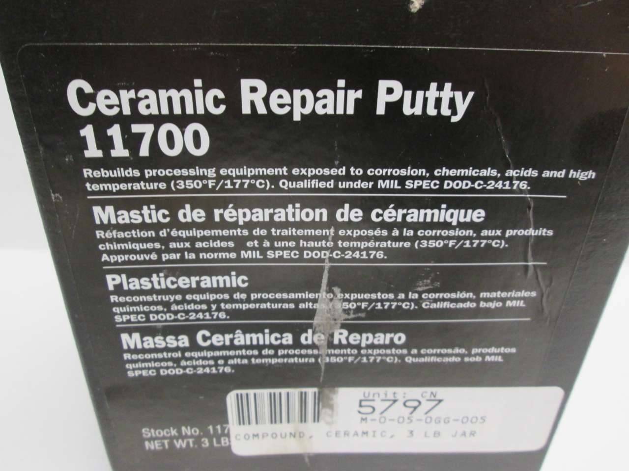 Devcon 11700 3 lbs. Ceramic Repair Putty