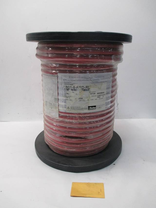 PARKER 801-8-RED-RL PUSH-LOK PLUS 240FT 1/2IN ID PNEUMATIC HOSE D407560