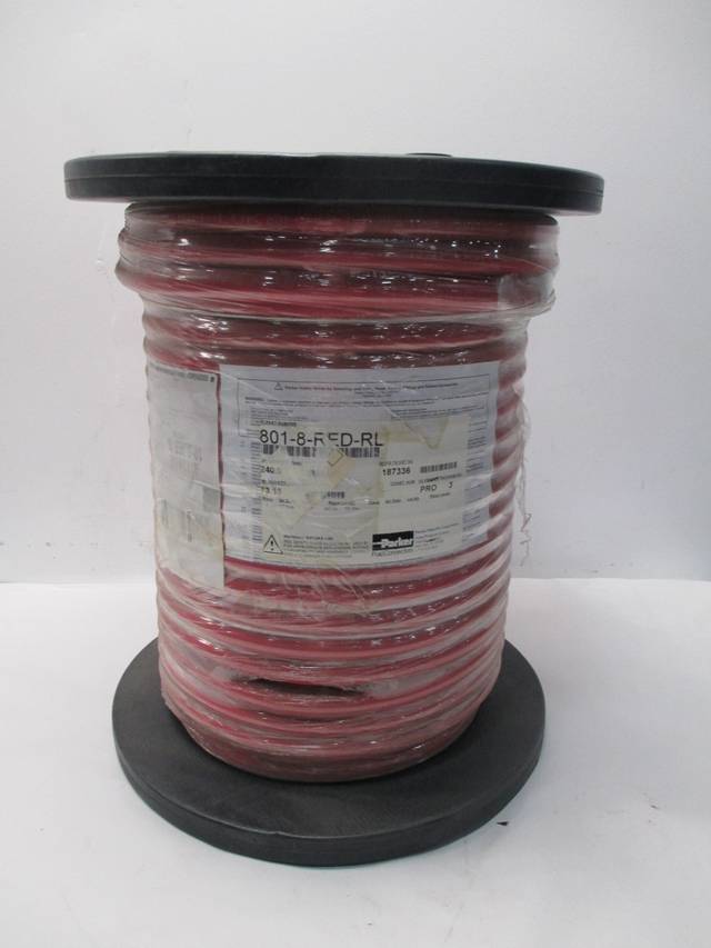 PARKER 801-8-RED-RL PUSH-LOK PLUS 240FT 1/2IN ID PNEUMATIC HOSE D407560