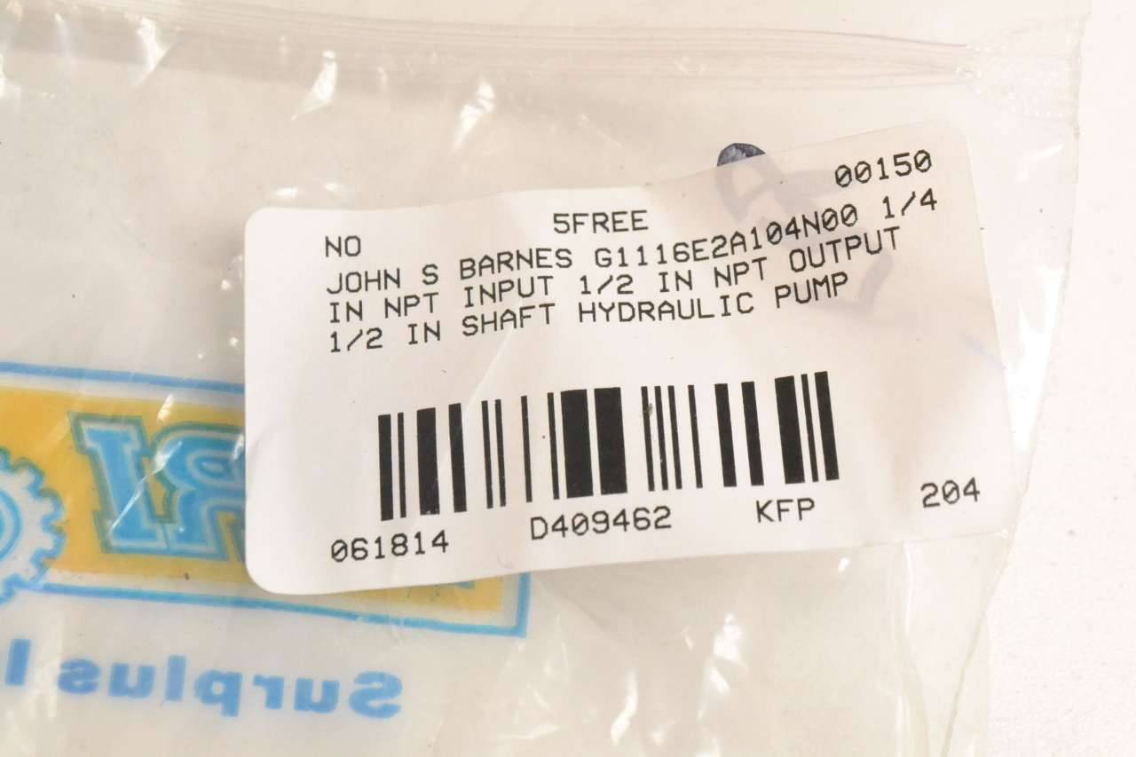 G1116B1A110N Hydraulic Pump for Barnes G1116B1A110N Hydraulic Pump for Barnes