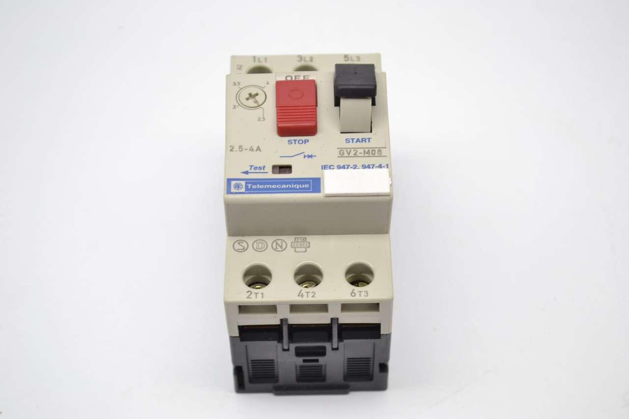 Telemecanique Manual Motor Starter GV2-M08   2.5-4amp 
