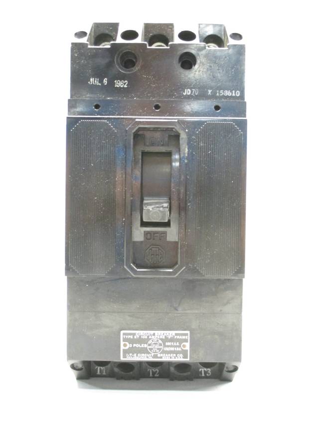 ITE ET4035 3P 50A AMP 600VAC MOLDED CASE CIRCUIT BREAKER D419483