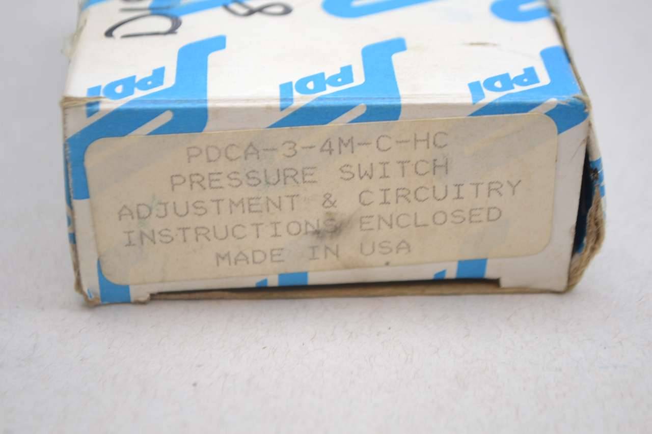 Pressure Switch PDI PDCA ADJ Pressure Switch PDI PDCA ADJ
