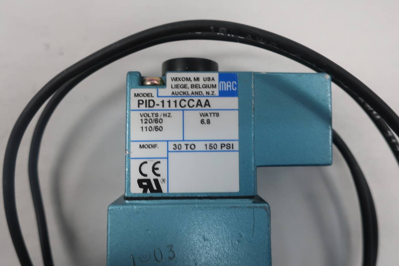 Details about   MAC PID-111CCAA 120/60 120PSI NSMP