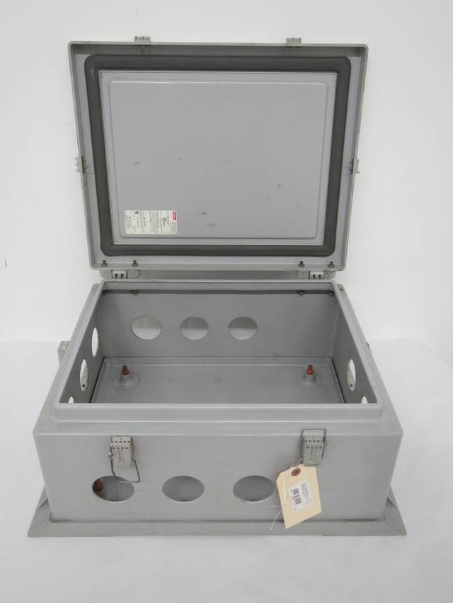 HOFFMAN A20H1608GQRLP 20X16X8 IN WALLMOUNT ELECTRICAL ENCLOSURE B423569
