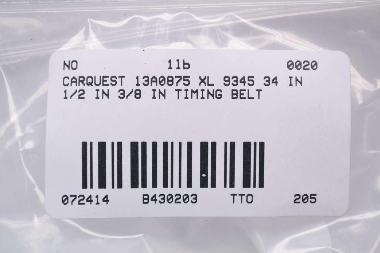 Carquest 13A0875 Xl 9345 34 In 1/2 In 3/8 In Timing Belt B430203