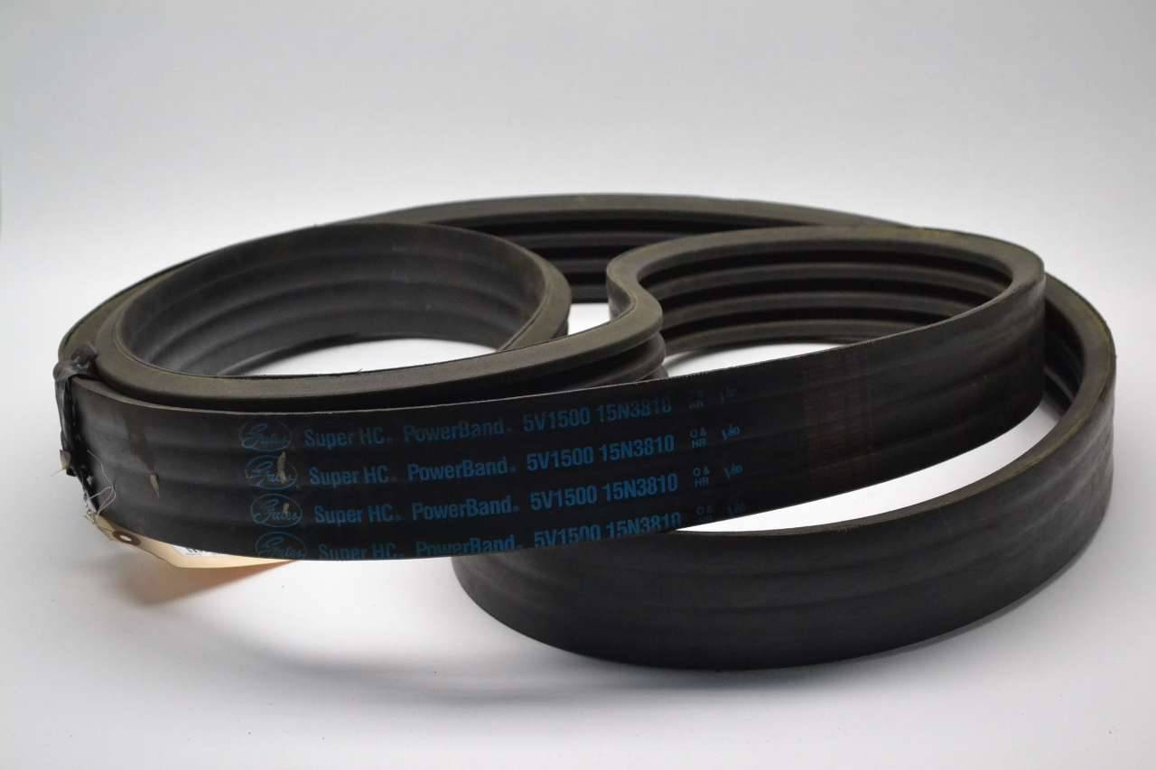 Gates 5vx1500 Super HC Powerband V80 4 Rib Banded 150 in 2-3//4 in V-belt B430235 for sale online