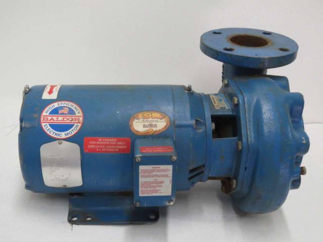 GOULDS 3656 3X4-7 IN 208-460V-AC 7-1/2HP STEEL CENTRIFUGAL PUMP B431599