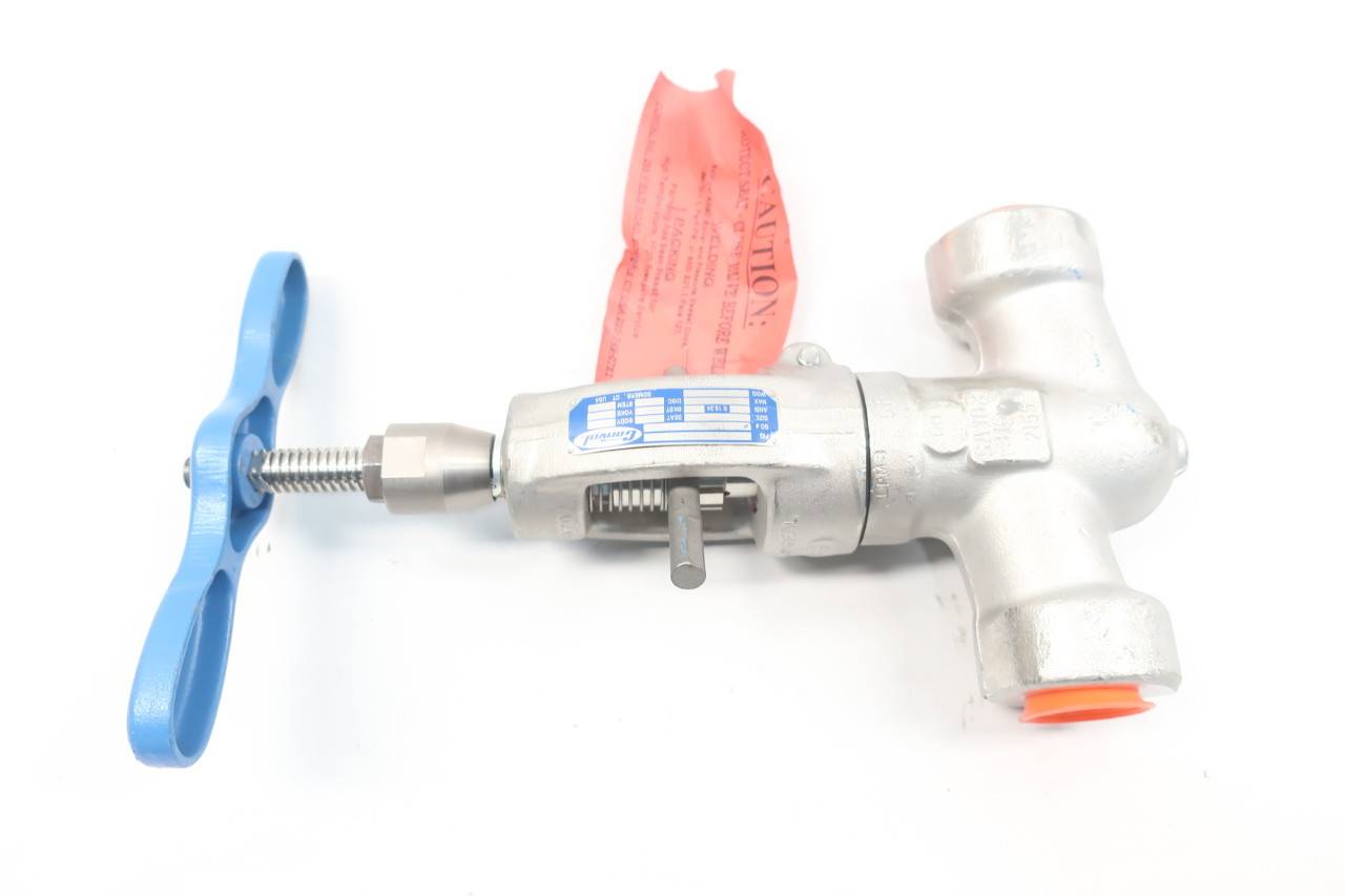 Conval 12P2FWJS165F111 Manual Stainless Socket Weld Globe Valve 1in 2155